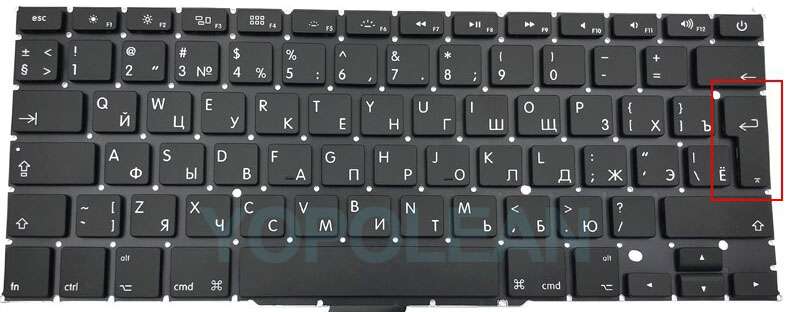 Клавиатура Keyboard for MacBook Pro Retina 15